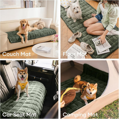 Plush Quilted Non Slip Pet Sofa Protector Cover